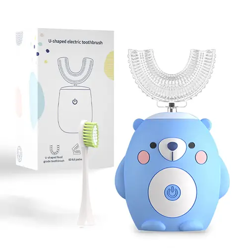 Kids Electric Toothbrushs U Shaped sonic Automatic Toothbrush, Six Cleaning Modes , full mouth toothbrush for baby Oral Cleansing brush Convenient,back to school,back to school haul