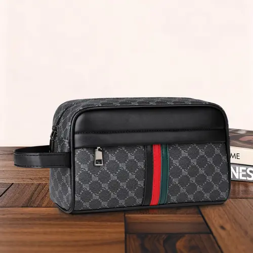 Men's Business Handbag, Fashion Casual Geometric Pattern Bag, All Seasons Phone Wallet, Wallet Clutch Bag, Perfect Gift for Men, Men Gifts