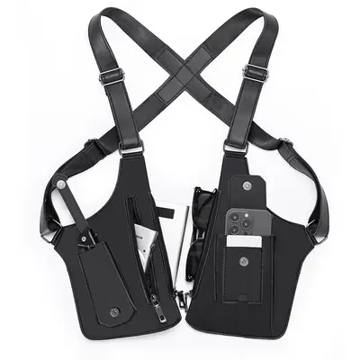 WUBYHIT Adjustable Underarm Shoulder Bag for Men and Women - Anti-theft Hidden Storage for Cell Phones and Other Hunting and Outdoor Gear, High-Quality Faux Leather (PU Leather)，Christmas first choice， best holiday gift
