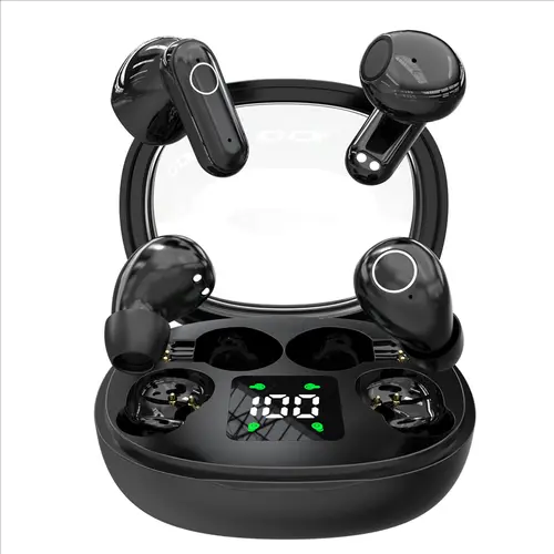 INSONIXN Miniature Bluetooth Wireless Headphones, Invisible Magnetic Snap-On In-Ear Earbuds (2-Pair Short-Stem Set) with Batteries, Automated Charging, Battery Saving & Adjustable Volume, for Work & Sleep,back to school,back to school haul