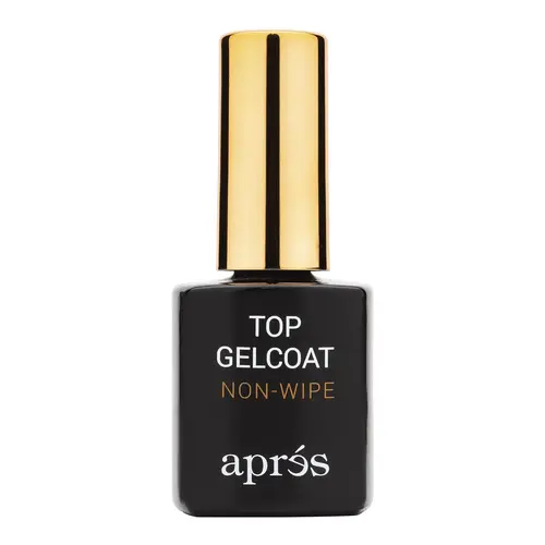 APRÉS Non-Wipe Top Gelcoat, HEMA-Free Gel Nail Polish with a Chip-Resistant, Long-Lasting Shine for Professional Manicures, 15ml, Manicure