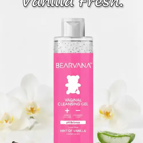 BEARVANA pH Balance Feminine Wash | Daily Gentle Cleanser | Hint of Vanilla | Fresh & Clean Feeling | 250mL