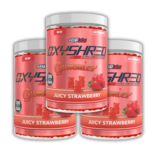 OxyShred Energy Gummies 3-Pack | 3 x 120 Count | Zero Added Sugar Energy Chews | On-The-Go Energy & Focus Support | Best Value Bulk Bundle