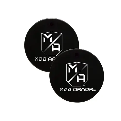 MOB ARMOR Small Steel Adhesive Magnetic Mount Accessories - 2-Pack for Smartphone, Cellphone, Mobile Phone Car Interior Automotive Holder Add-On, Durable