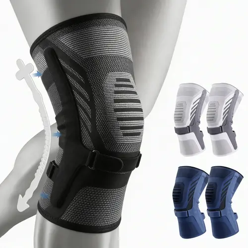 Ollas 1pair Knee Brace for Men Knee Women, Knee Compression Sleeve for Arthritis, ACL, Meniscus Tear, Joint Pain Relief, Knee Compression Sleeve, Running, Weightlifting