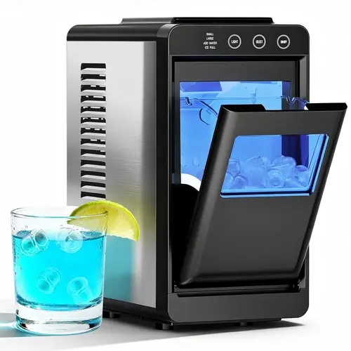 Ice Maker Countertop, Portable Ice Machine with Self-Cleaning, 26 lbs/24Hrs, 8 Cubes in 6 Mins, Quiet Compact Ice Maker for Kitchen, RV, Camping summerwins,summerwins,home essentials