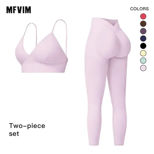 Women's 2-Piece Solid Color Cut-Out Backless Camisole & High-Waist Leggings Athleisure Set, Breathable Gym Wear, Workout Set Suitable for Yoga, Summer Sports, Valentine's Day Gift, 2 Piece Sets