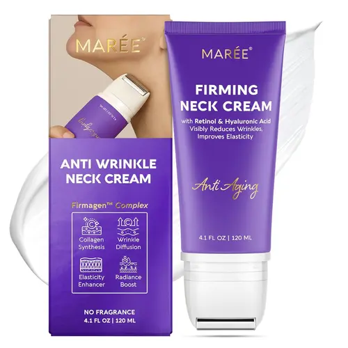 MARÉE Neck Firming Cream – Neck & Décolleté Moisturizer – Pro Retinol & AH-8 – 4.1 oz