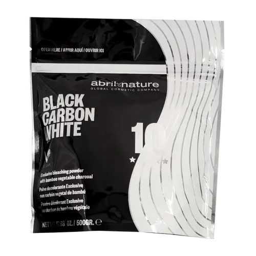 Abril et Nature Vegan Bamboo Charcoal White Professional Hair Bleaching Powder - 9-Level Decolorant Color Remover, 500g Haircare Product with Cyamopsis Tetragonoloba Gum for Natural or Dyed Hair, Color Remover Hair Powder