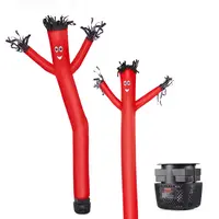 6 ft Polyester Tear-Resistant Wacky Waving Inflatable Tube Man (2 with Extra Backup Man) - 1/15 HP IPX3-Rated Blower Fan, Playful Unisex Party & Festive Decoration, Indoor Outdoor Decorative Business Advertising Tool, Father's Day Gift