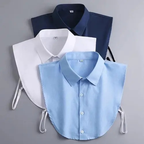 Women's Casual Plain Fake Collar Versatile Business Neckline Accessory Perfect for Formal Occasions Stylish Shirt Sweater Set Knit