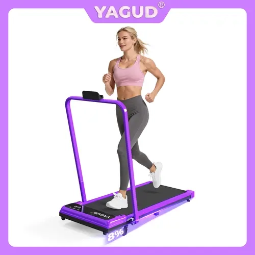 【Upgrade Version】 YAGUD Folding Treadmill with Adjustable Incline, Low-Noise Motor, 330lbs Weight Capacity, Remote Control & Wheels for Easy mobility – Comes with Free Resistance Bands and Dual Shock-Absorption System SpringStatements