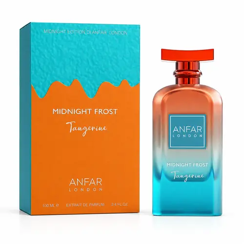Anfar Tangerine Midnight Frost Eau De Parfum - 3.4fl.oz Unisex Fragrance, Fruity Sweet Scent, Tangerine & Midnight Frost Notes, Aromatic Amberwood, High-Quality, Versatile for Everyday Wear