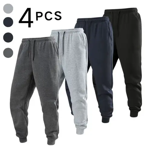 Men's Drawstring Cuffed Sports Pants, Comfortable and Casual, Easily Manage Various Styles SpringStatements