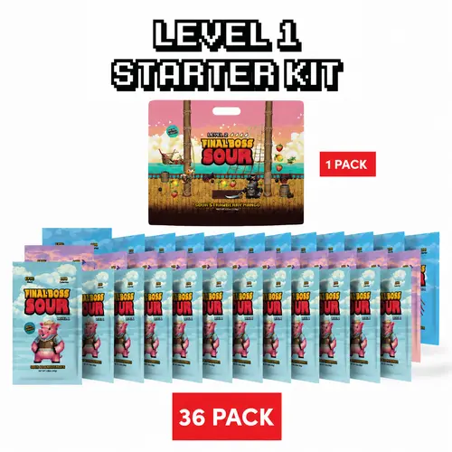 Final Boss Sour - Level 1 Starter Kit | Real Fruit Snack Natural Flavor