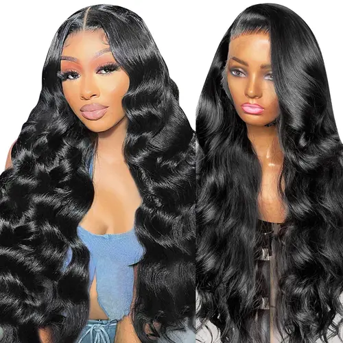 [100% Human Hair Wig]Drosuud Hair 30 Inch 13x4 13X6 Lace Frontal Wigs 180% Density Body Wave Hd Transparent Lace Front Wigs Human Hair Pre Plucked Glueless Wigs With Baby Hair For Women#Summervibes