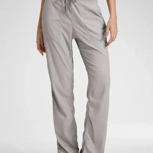 CRZ YOGA Lightweight Straight Leg Workout Pants for Women 28"/30" Casual Ruched Work Gym Athletic Joggers with Pockets