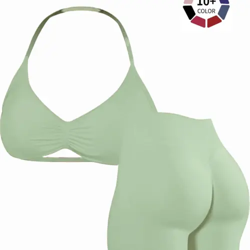 New Women's Sporty Yoga Set, Fitness Clothes, Fitness Outfits, Gym Workout Clothes, High-Waist Tight-Fitting Shorts and Tank Top, Summer Fitnessfor Running and Gym, Sports Clothing Set, Sportswear Set, Sports Activewear Set