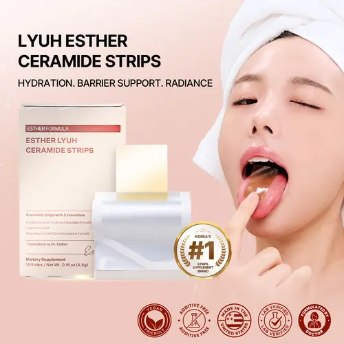 ESTHER FORMULA CERAMIDE STRIPS (15 strips)  Healthcare Fitness Beauty Natural Beauty Supplement Vitamin