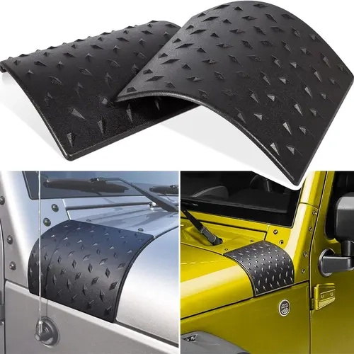 2-Pack Cowl Body Armor Outer Cowling Covers (For Both Sides, Pack of 2) - Car Protector, Easy-Install Off-Road Exterior Accessory, Additional Protection, Perfect Fit for 2007-2018 JK JKU Unlimited Rubicon Sahara X Sport, Car Accessories