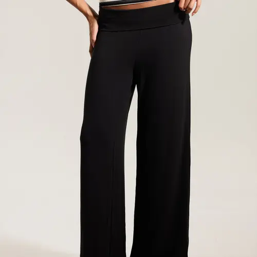Fold Over Wide Leg Pants