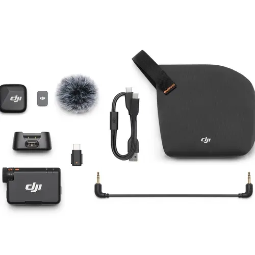 DJI Mic Mini Transmitter, Receiver & Accessories