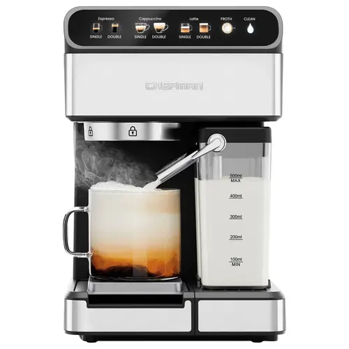Chefman 1.8 Liter Espresso Maker Barista Pro Finish 1350W Coffee Machine 1.8L