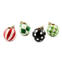 MacKenzie- Childs Set of 4 Ornament Candle Holders