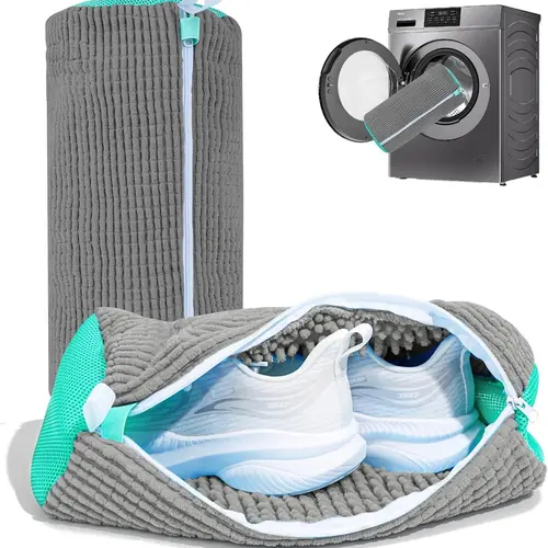 Laundry Shoe Washing Bag for Washing Machine - Protect Your Footwear during the Wash Accessories shoe washing,Mesh Accessory mesh laundry，Reusable Shoe Cleaning Bag for Sneaker Tennis Shoes Unstain Cleaner Kit,back to school