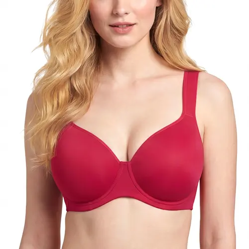 HSIA Joan Comfortzone Seamless Non-Padded Plus Size Minimizer Full Coverage Unlined Underwire Support Visibly Slimmer 1 to 1.5 Cups Wider Cushioned Straps U Shaped Smoothing Back Soft Naked Feel T Shirt Bra for Large Breasts Daily Wear Shaping Lingerie