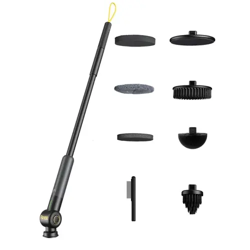 Fanttik G9 Pro Cordless Electric Spin Scrubber, VoltiPulse Motor, Dual-Speed Control, 6 Brush Heads, Adjustable Angle, IPX7 Waterproof, Type-C Charging Port, Cleaning Tools, Work Tools, Father's Day Dad Gifts for Bathroom Tile Grout, Cord