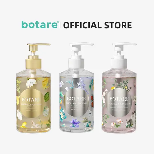 BOTARE Body Wash Deep Moisture for 24hr Lotion-Soft Skin Moisture Moisturizing Skin Cleanser | Plant-Based Amino Acid Formula, Paraben & Phthalate Free | Long-Lasting Fragrance for All Skin Types & Relaxed in the Shower , 17.6 Fl Oz