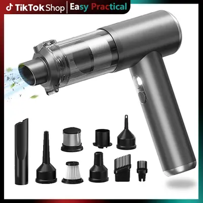 Black Friday! Portable Cordless vacuum features an 4-in-1 lightweight design with up to 30 minutes of runtime and 32Kpa of powerful suction. This rechargeable cordless vacuum is ideal for Carpets, Pet hair and Car interior Cleaning - Fathers Day Gift!