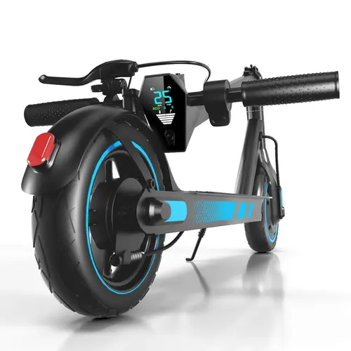 Electric Scooter 500W Motor for Adult with 10" Vacuum Big Tire, Max Speed 25MPH, Foldable & Portable EScooter for Commuting, Electric Kick Scooter with APP Control 36V 10.5AH Battery long Range Commuter Electric Scooter dual brake