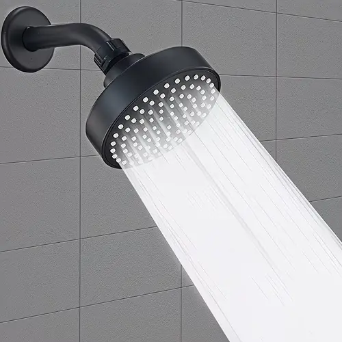 1/2/3pcs Large Water Flow Shower Heads, Sturdy and Durable Design, Easy To Hang and Install, Compatible with Standard Faucets