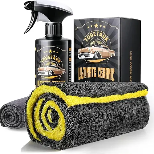 TORETARK Car Coating Spary and Drying Towel Set