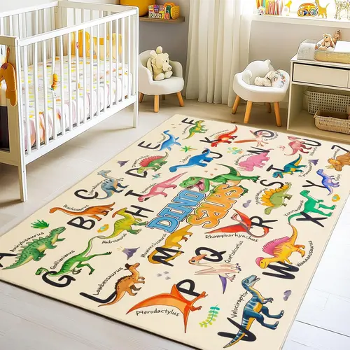 【Back to School】MUGORN Kids Play Rugs Durable Carpet Playmat Rug with Non-Slip Backing Soft Low-Pile Machine Washable Rug for Toddler Car Track Game Area in Bedroom Classroom#SummerVibes,summerwins, Christmas, Birthday