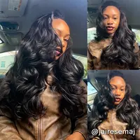 Celie Hair 180% & 250% Density Half Wig Yaki Hair Texture Body Wave Layers Cut Human Hair Glueless Wigs Invisible Hairline No Lace Seamless Flip Over Wig Adjustable Drawstring Hairpiece #SummerVibes #SummerWins