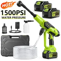 【DealsForYou】KEPEAK 1500PSI Portable Cordless Pressure Washer, 21V High-Power 200W Motor Cleaner, 13000mAh Battery, Foam Cannon, Multi-Spray Nozzle, for Tool Box, Pressure Washer Accessories,father'sdaygifts