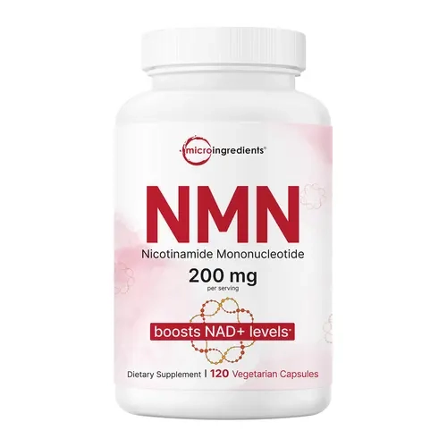 Micro Ingredients NMN 200mg Per Serving 120 Veggie Capsules – 60 Servings