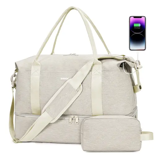 Underseat Travel Duffel Bag 18x14x8 Personal Item Bag for Spirit Airlines with USB Charging Port Wet Pocket Separate Shoe Compartment Carry On Luggage,back to school,back to school haul