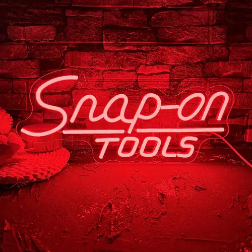 Snap-on Tools Neon Sign, USB Powered Neon Sign, Home Decor Wall Art Neon Sign, Neon Business Personalized Minimalist Neon Sign, Led Signs, Neon Light Sign