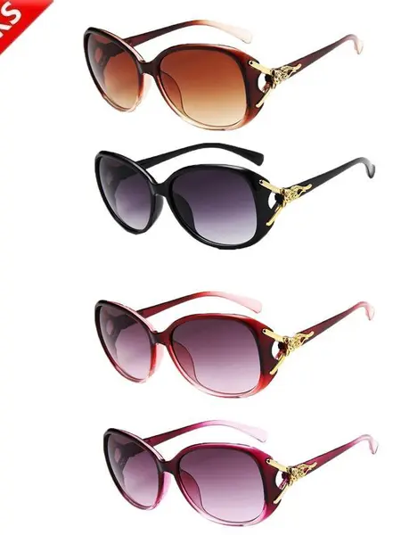 Women's Trendy Styling Vintage Trendy Stylish UV400 Polarized Sunglasses, Oversized Tortoiseshell Frame, Lightweight Windproof Protective Shades, 4-Pack for Beach Vacation & Daily Wear, Trendy Styling Sunglasses, Vintage Trendy Sunglasses