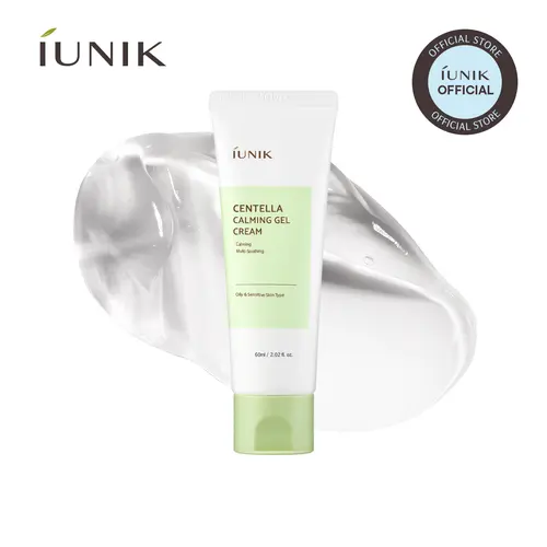 [IUNIK Official] Centella Calming Gel Cream | Lightweight Buildable Moisturizer for Oily, Sensitive & Acne-Prone Skin | Non-Comedogenic, Fungal Acne-Safe | 60ml / 2.02 fl oz | Korean Skincare