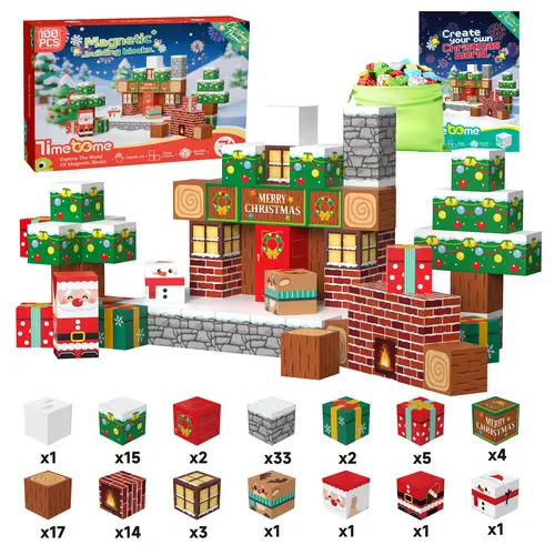 Timextome Magnetic Building Blocks Block Set Model Building Kits - 100/150/200PCS 2cm Cubes, 19 Designs, STEM Learning Toys for Kids 4-8, Craft Ideas, Open Ended Play, Do It Yourself, STEM Fun, Gift Ideas For Kids,back to school,back to school haul