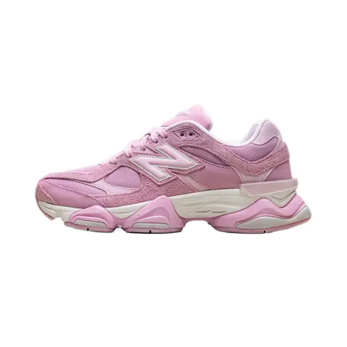 New Balance 9060 Unisex Retro 99x Sneaker Shoe - ASOS Exclusive Pink Overdye Suede, Airy Mesh, Comfortable Cushioning, Breathable Athletic Trainers, Casual Shoes, Footwear, Streetwear