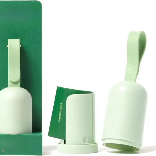 Earth Rated | Dog Poop Bag Holder, Durable and Guaranteed Leakproof, Unscented, Dispenser with Starter Roll