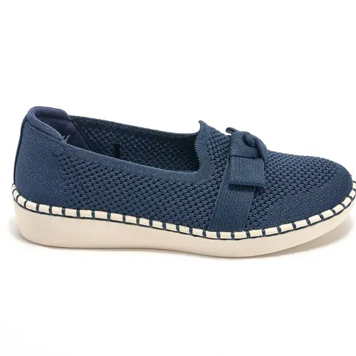 Skechers Sepulveda 2.0 Vegan Washable Bow Knit Loafer - Velvet Sky