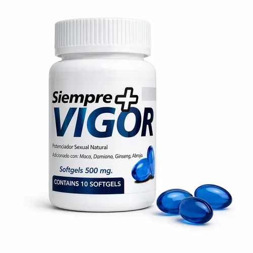 PEAK VITALY Dietary Supplement Capsules for Adults - Siempre+ Unflavored Ambient Antioxidants Adaptogens Herbal Complex with Maca, Ginseng, Damiana, Tribulus Terrestris, Prop 65 Safe (10 Count)