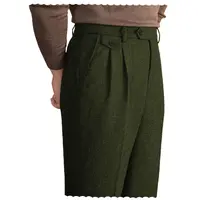 Men's Dress Pants, Retro Herringbone Tweed Trousers in a Polyester Blend for Formal, Business & Smart-Casual Wear, Formal Wear, Menswear